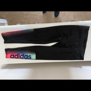 Adidas Girls Size 6 sweatshirt and legging